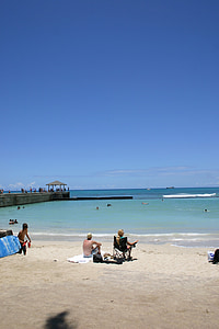 Havaj, Waikiki, Honolulu, Beach, Dovolenka