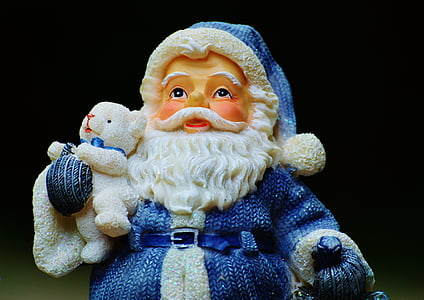Christmas, julenissen, figur, dekorasjon, Nicholas, gaver, desember
