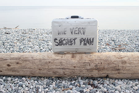 a nagyon titkos terv, üzenet táska, Jelentkezzen be a beach