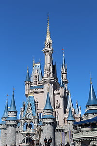 Disney pasaule, burvju Karaliste, Florida, Orlando, Disney, pils, arhitektūra