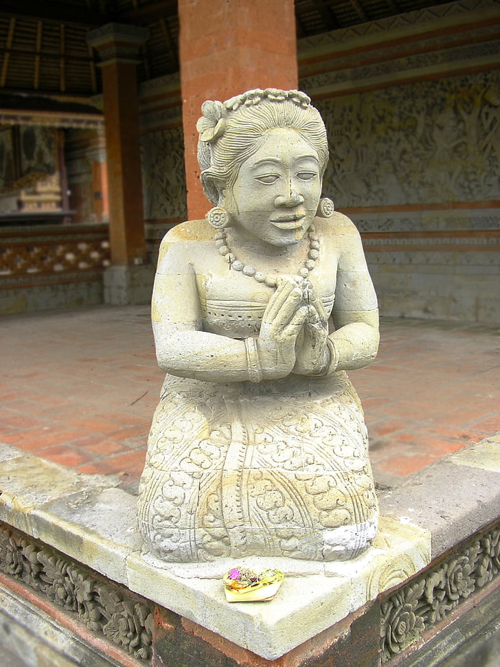 akmens moteris, šventyklos skulptūra, skulptūra, šventykla, religija, religinių paminklų, Budizmas