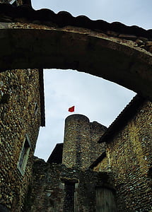 pérouges, desa, Tampan, Prancis, abad pertengahan, Kota, batu