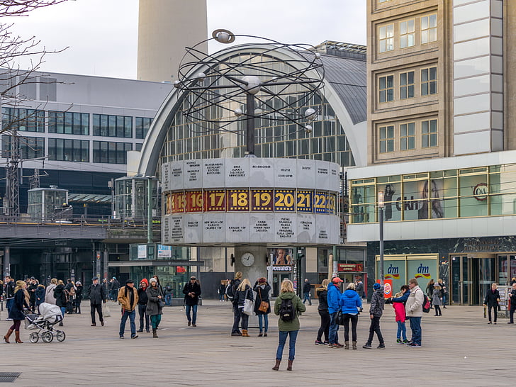 Berlīne, pasaules pulkstenis, pulkstenis, pasaules laiks, Vācija, Alexanderplatz, telpa