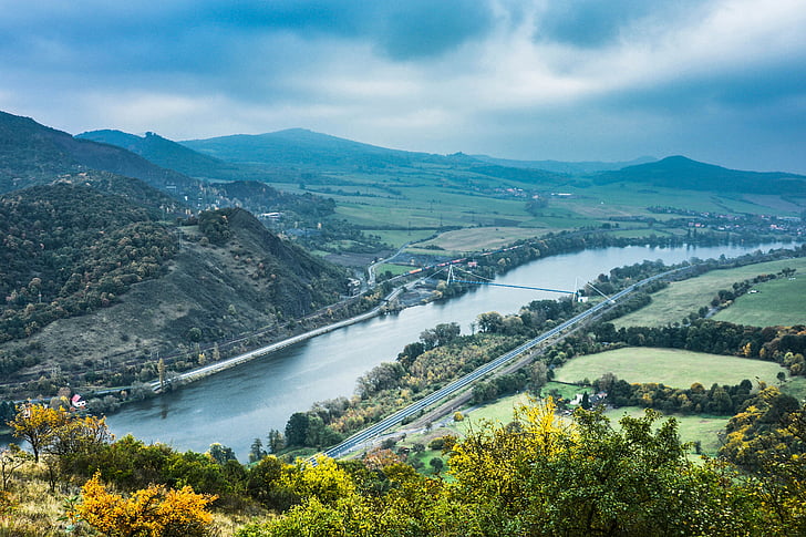 czech republic, river, landscape