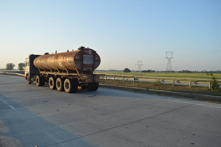 camion, camion, autoroute, NH-4, au volant, transport, Inde