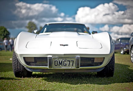 Corvette, auto da corsa, Roadster, vintage, auto, auto d'epoca, Automobili
