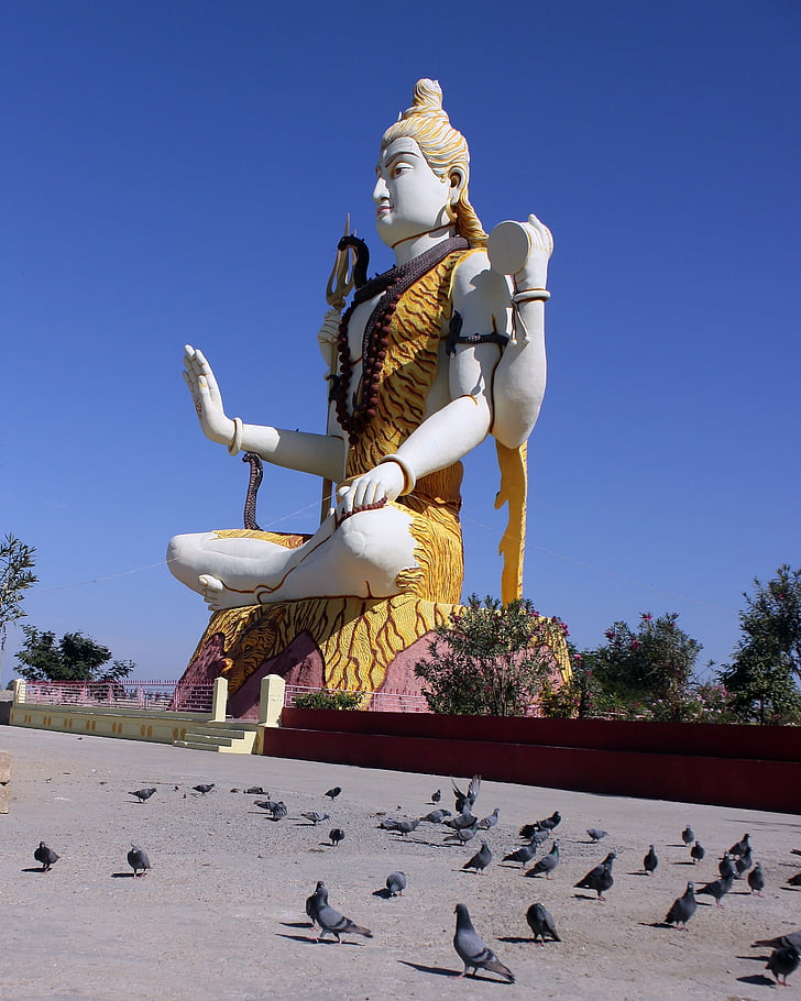standbeeld, Shiva, God, Nageshwar, religie, Hindu, spiritualiteit