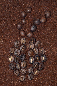 咖啡, 咖啡厅, 豆子, 饮料, 受益于, 咖啡豆, 模式