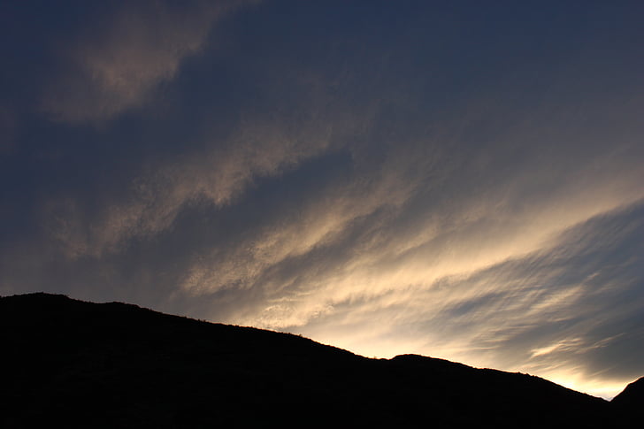awan, awan, langit, bidang, Gunung