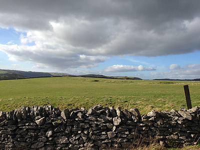 sienos, akmuo, Bakewell, Derbyshire, Anglijoje, rajonas, didžiausia