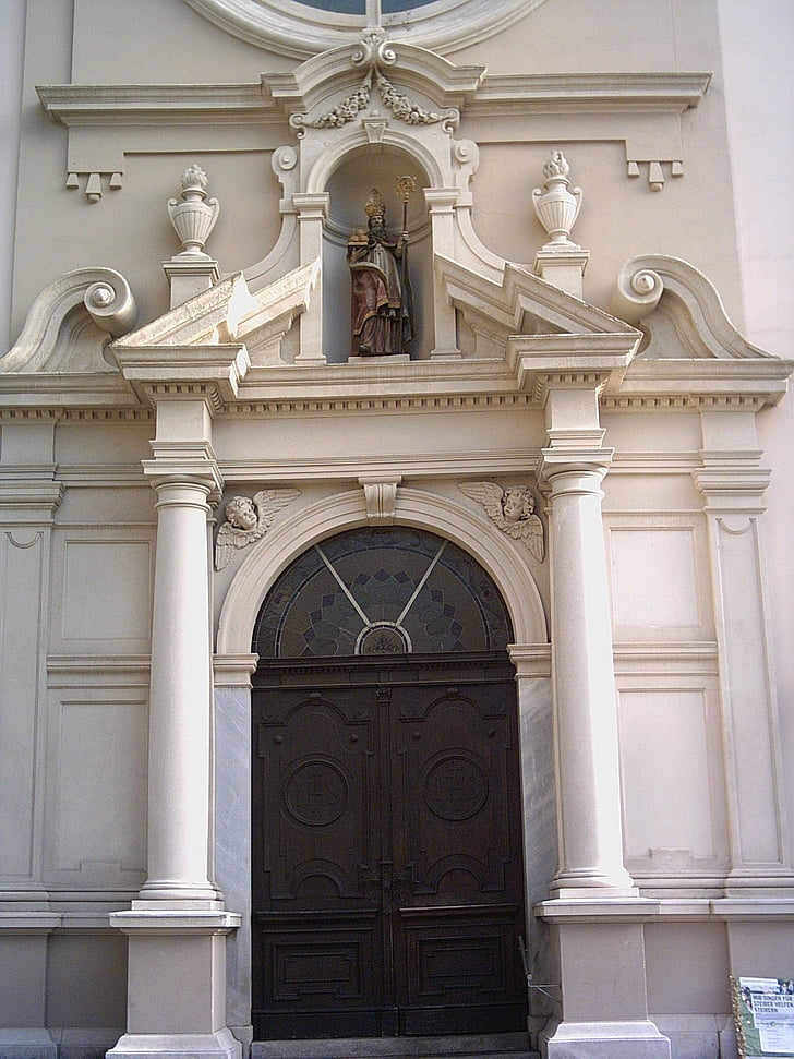 Judenburg, porte, entrée, Église, Styrie, architecture