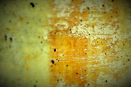 Betónová stena, Grunge, žltá, Nástenné, poškodené, Farba, staré