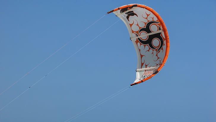 Kitesurfen, Ausrüstung, Sport, Aktion, Wind, Extreme, Himmel