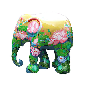 slon parada trier, slon, umetnost