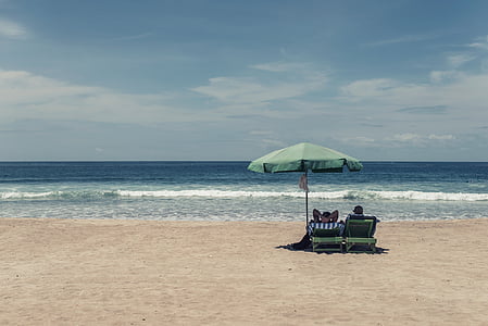 rentoutumista, henkilöt, Beach, ihmiset, Ocean, kesällä, loma