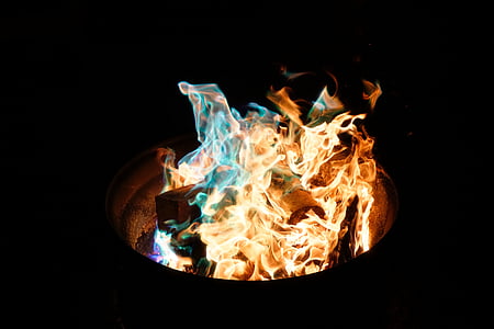 eld, Flame, träkol, Aska, Röker, värme, Bonfire