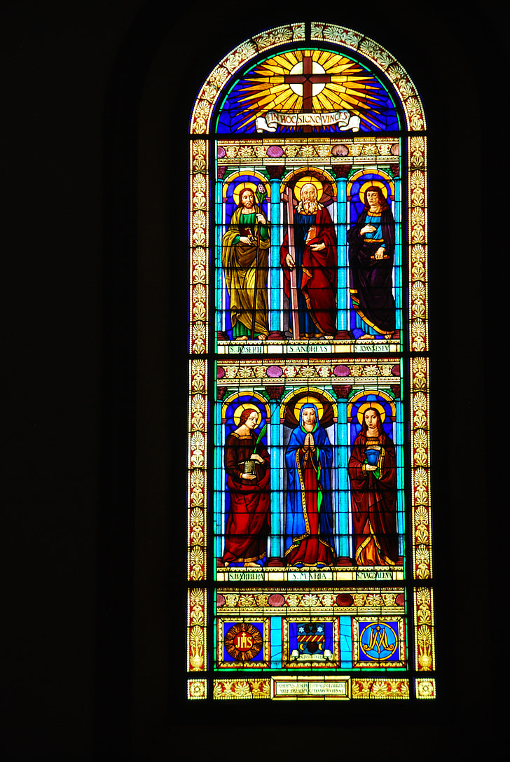 stained glass window, church, color, tuscany, vinci, colors, italy