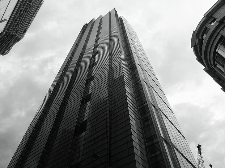 architecture, black-and-white, buildings, business, city, cityscape, contemporary