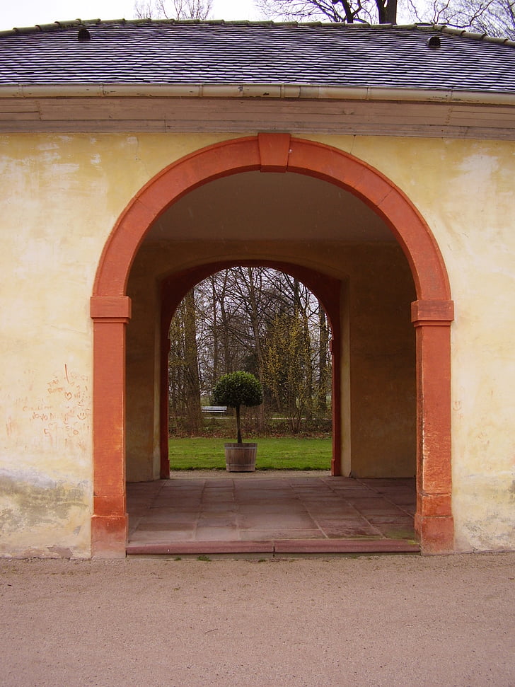 Castle, sõlmitud lemmik, orangery, barokk, Park, Rastatt