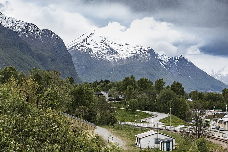 Noorwegen, Åndalsnes, landschap, hemel, natuur, buiten, reizen