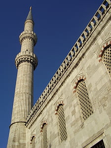 mešita, Turecko, Istanbul, pamiatka, náboženské, cirkevné pamiatky, Minaret