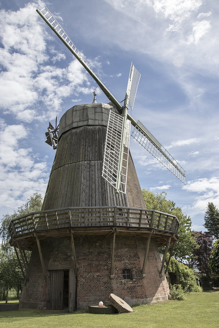 windmill, summer, mill, craft, sky, nature, holiday
