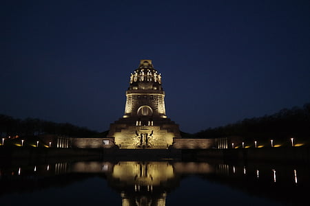 Leipzig, spomenik, zanimivi kraji, völkerschlachtdenkmal, Nemčija, mejnik