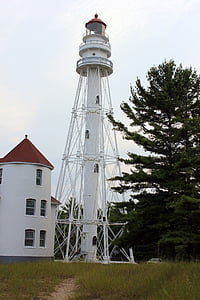 lighthouse, usa, wisconsin, point beach, state park, tower, famous Place