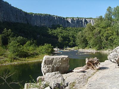 Ardèche, Rock, luonnonvaraisten camping