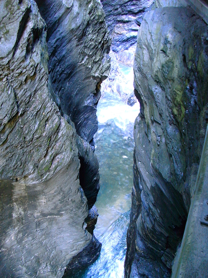 gorge, water, nature, eng, rock