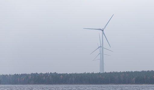 moulins à vent, énergie renouvelable, puissance, Sky, gris, solution de rechange, énergie