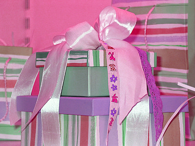 gift, packed, surprise, wrapping paper, made, give, packaging