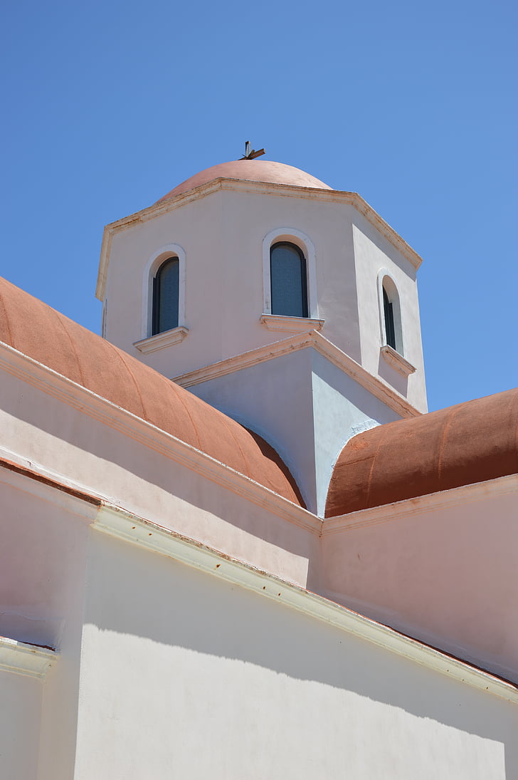 baznīca, Kos, Grieķija, reliģija, fasāde