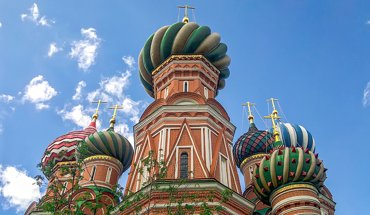 San basilio, kerk, Moskou, Rode plein, het platform, koepel, stad