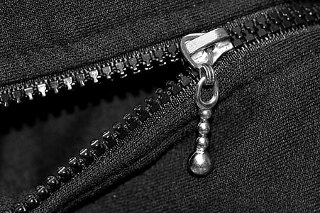 zip, clothing, close up, metal, clothes, fabric, garment