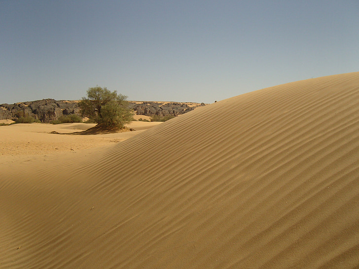 woestijn, Algerije, Sahara, zand, duinen, djanet