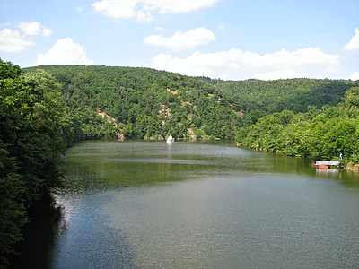 Lac, Brno, prigl, réservoir, bois, Forest, navire
