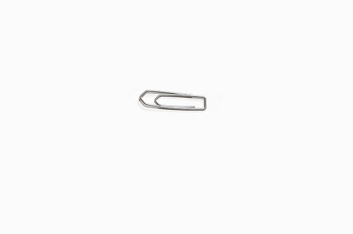 paperclip, clip, office, white