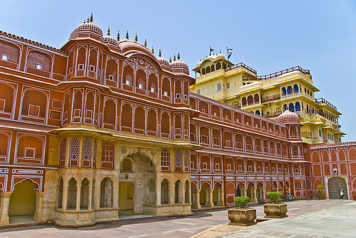Indie, Jaipur palace, Rajasthan, cestování, Asie, Architektura, známé místo