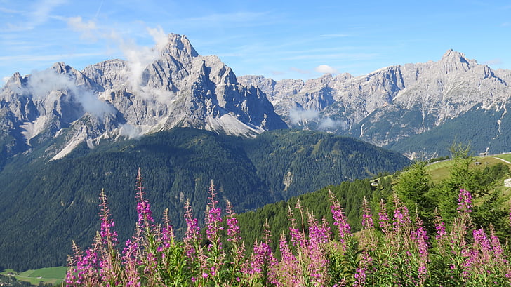Sextenski Dolomiti, pešačenje, narave, Alpski, gore