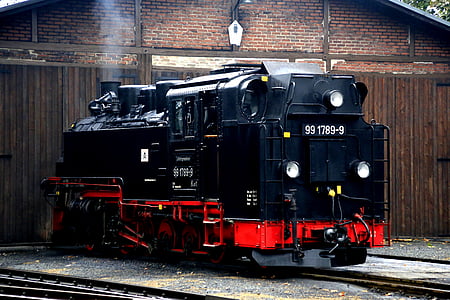 locomotora, Alemán, Dresden, Lokomotive, tren viejo, Alemania, vía férrea