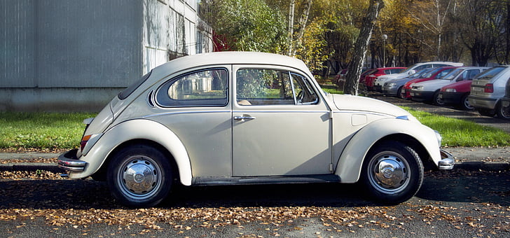 VW beetle, VW, Vintage, Araba, Volkswagen, eski, Klasik
