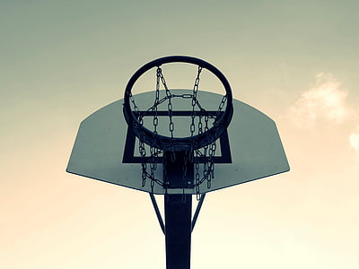 basketbal, basketbal hoepel, mand, sport, spelen, buiten, Vrije tijd