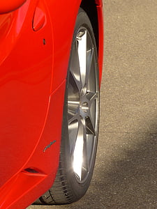 Auto, röd, Ferrari, snabb, idrott, sportbil, hastighet