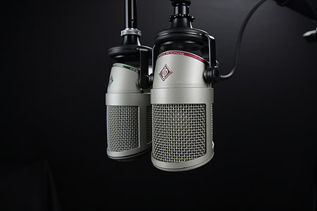 microphone, radio, broadcast, dj, studio, media, communication