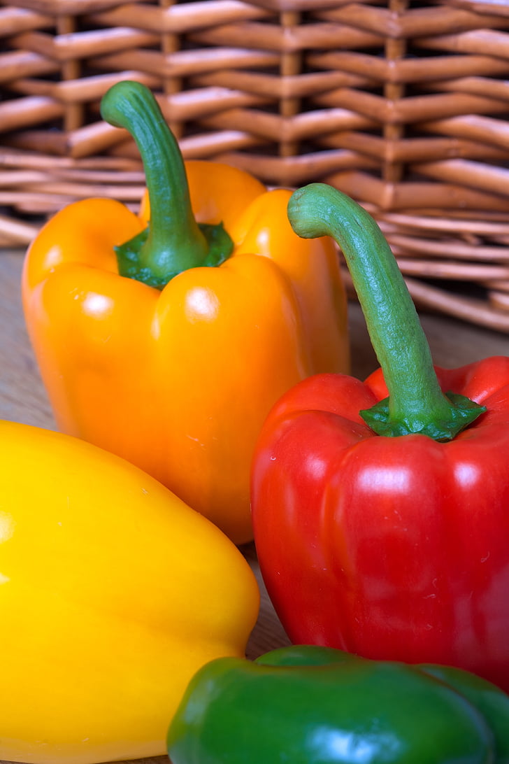 fresh, peppers, vitamin, c, food, healthy, vegetable