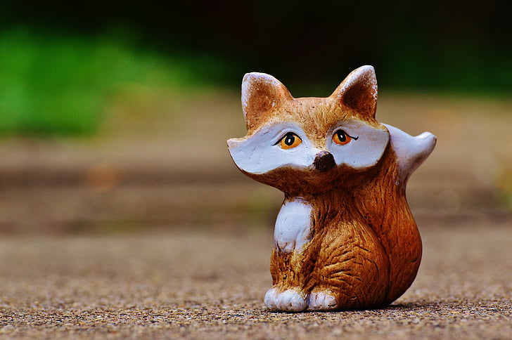 Fuchs, animal selvagem, Figura, animal, mundo animal, Red fox, Deco