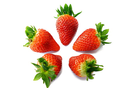 jahody, sladký, červená, chutné, zrelé, ovocná, ovocie
