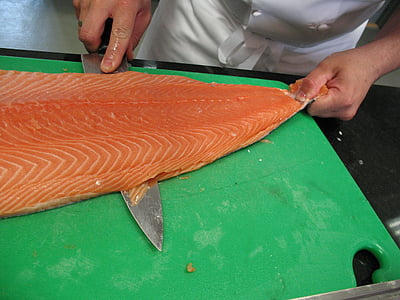 salmone, Norvegia, pesce di mare, cuoco