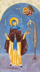 Ayia Irene, Ikonographie, Wand, St., Religion, orthodoxe, Kirche